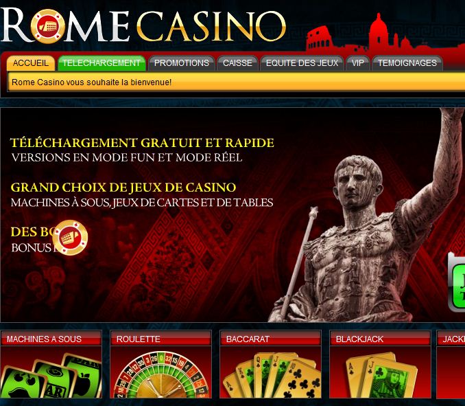 jouer sur casino rome
